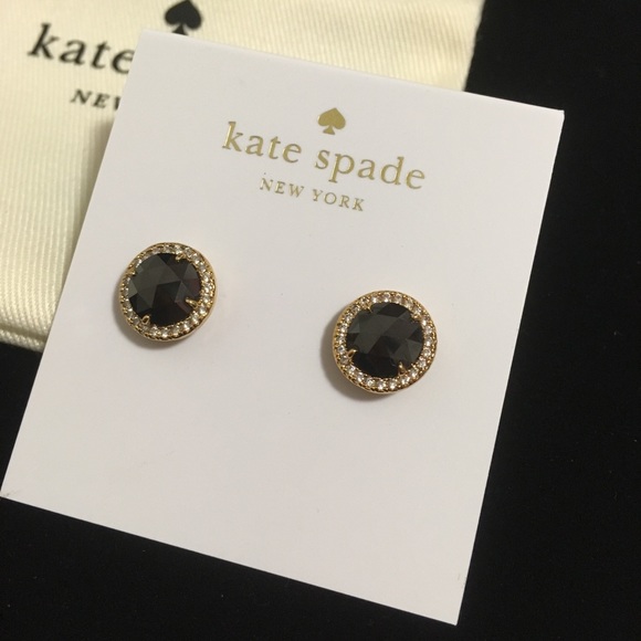 🆕KATE SPADE ♠️ - PAVE CRYSTAL HALO STUD EARRINGS - Picture 5 of 8
